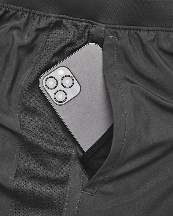 Men's UA Launch 2-in-1 7" Shorts in Gray image number 4
